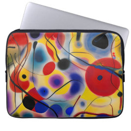 Capa Para Notebook O Abstrato Azul 10 Encontra o Vermelho 6