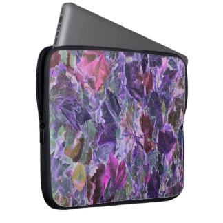 Capa Para Notebook O Abstrato cor-de-rosa púrpura deixa o padrão natu