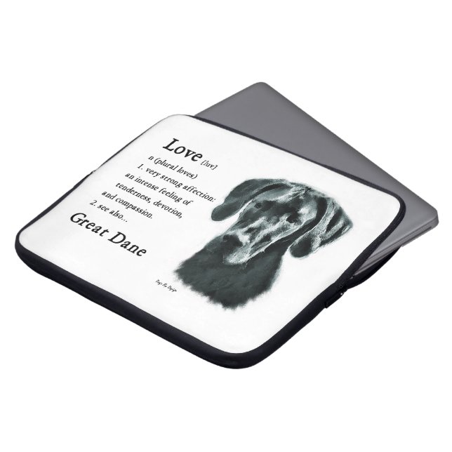 Capa Para Notebook O Amor É Um Grande Dane Difs (Frente Topo)