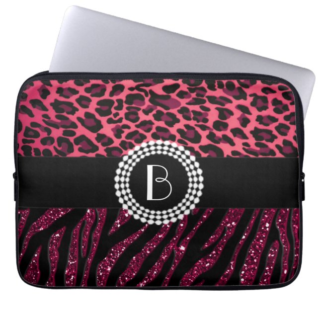 Capa Para Notebook O animal à moda imprime padrões da zebra e do (Frente)
