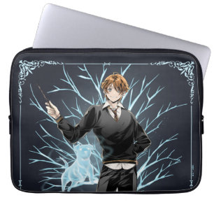 Capa Para Notebook O anime Ron Weasley Jack Russell Terrier Patronus