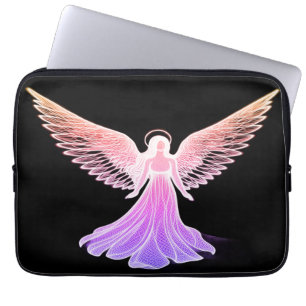 Capa Para Notebook O Anjo Rosa em uma Bolsa de Eletrônicos para Capin