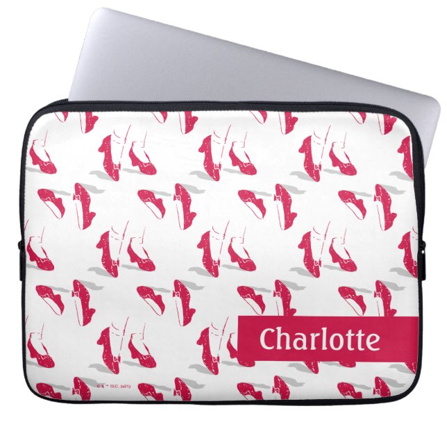 Capa Para Notebook O Assistente De Oz™ | Padrão Ruby Slippers™ (Frente)