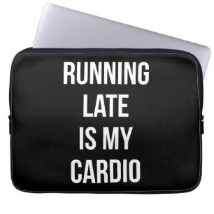 Capa Para Notebook O Atraso É O Meu Cardio - Engraçado Workout Novelt