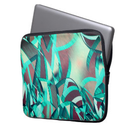 Capa Para Notebook O azul ou o ciano listra a vermelho, com gotejamen