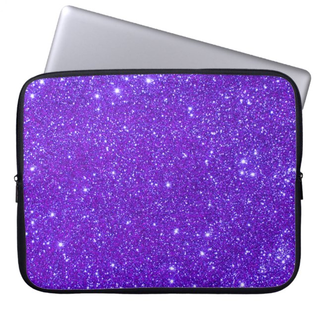 Capa Para Notebook O brilho roxo das estrelas do universo Sparkles (Frente)