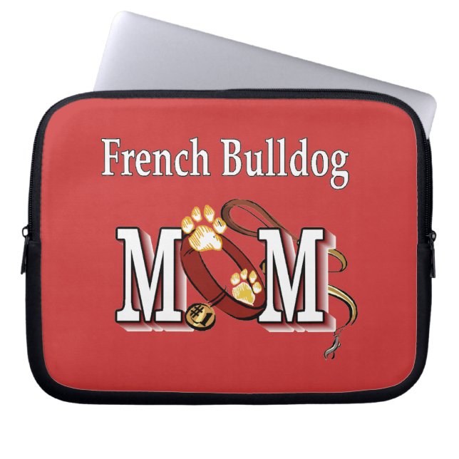 Capa Para Notebook O Bulldog Francês Mamãe Dons (Frente)