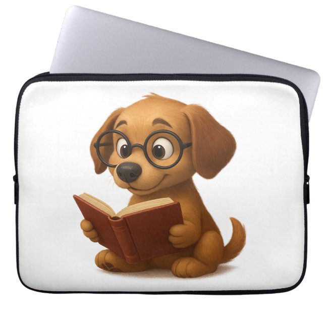 Capa Para Notebook O Cão Inteligente do Futuro (Frente)
