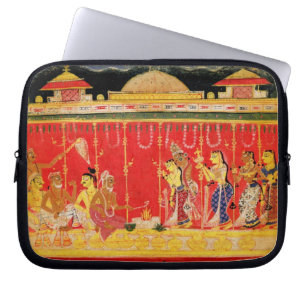 Capa Para Notebook O casamento dos pais de Krishna, de uma dispersão