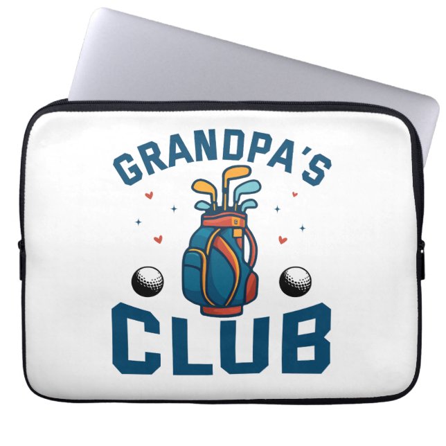 Capa Para Notebook O clube de golfe do avô é engraçado (Frente)