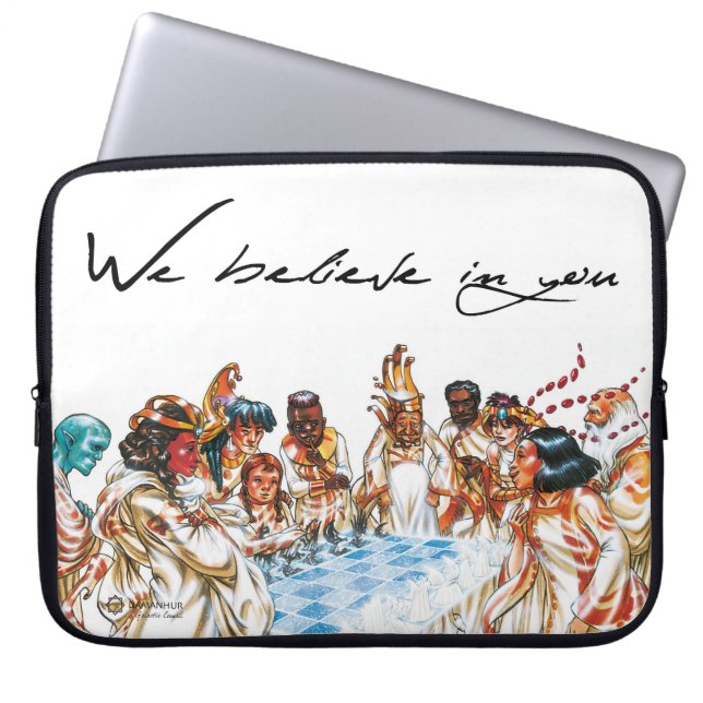 Capa Para Notebook O Conselho galáctico: Nós beleave em você sleeve (Frente)