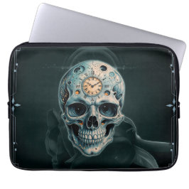 Capa Para Notebook O crânio do tempo: algarismos romanos