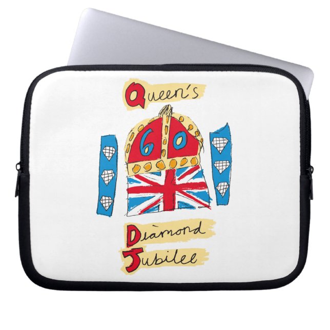 Capa Para Notebook O Diamond Jubilee Emblem da Rainha (Frente)