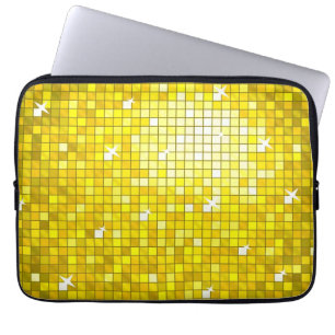 Capa Para Notebook O disco telha a bolsa de laptop amarela 13