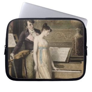 Capa Para Notebook O dueto (mezzotint)