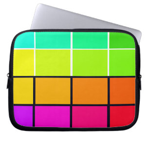 Capa Para Notebook O espectro 6 coloridos Zippered o caso macio do