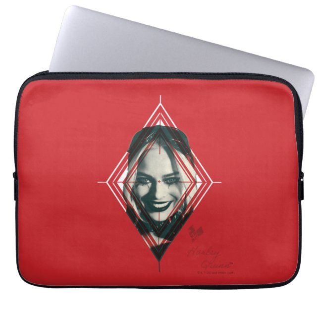 Capa Para Notebook O Esquadrão Suicida | Harley Quinn Diamond Target (Frente)
