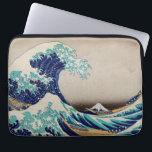 Capa Para Notebook O Excelente Hokusai desceu de Kanagawa. Vintage ja<br><div class="desc">Katsushika Hokusai,  bolsa de laptop "A onda Excelente de Kanagawa". Ilustração do japão Vintage.</div>