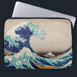 Capa Para Notebook O Excelente Hokusai desceu de Kanagawa. Vintage ja<br><div class="desc">Katsushika Hokusai,  bolsa de laptop "A onda Excelente de Kanagawa". Ilustração do japão Vintage.</div>