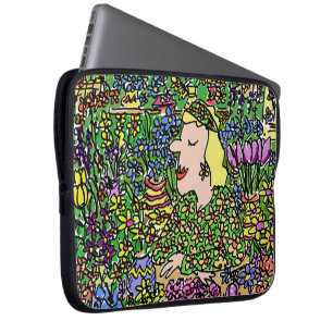 Capa Para Notebook O Florista Camuflado. Ilustração em um