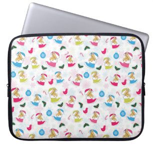 Capa Para Notebook O gato de Natal está dormindo