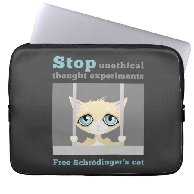 Capa Para Notebook O gato de Schrodinger livre (Frente)