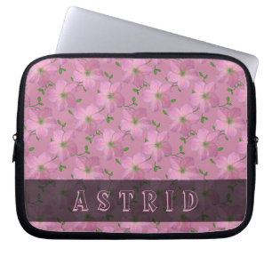Capa Para Notebook O gerânio cor-de-rosa romântico floresce todo o