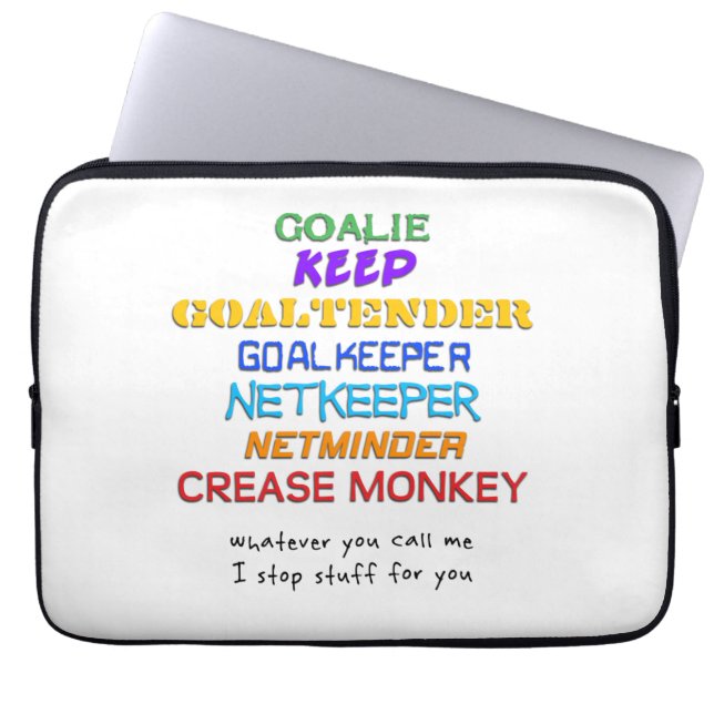 Capa Para Notebook O Goalie nomeia o cobrir do laptop (Frente)