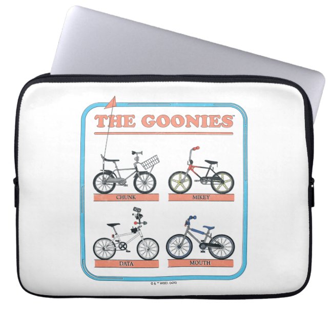Capa Para Notebook O Gráfico de Bicicletas das Goonies (Frente)