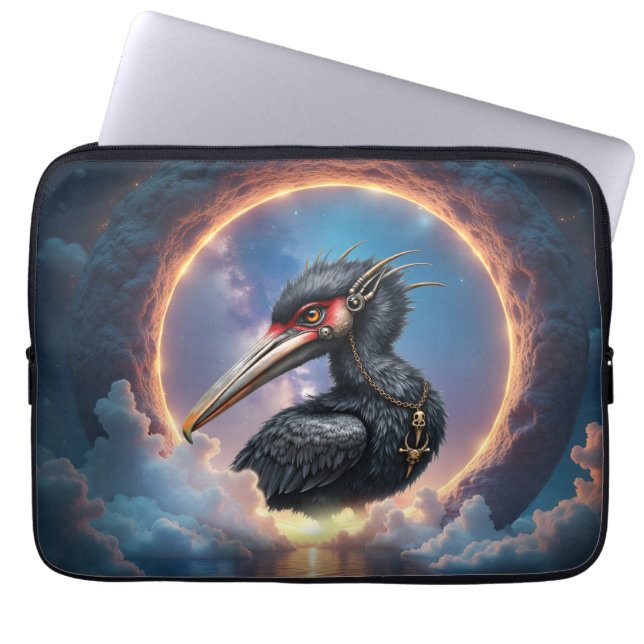 Capa Para Notebook O Guardião do Portal – Ave de Fantasia (Frente)