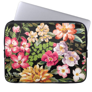 Capa Para Notebook O hibiscus tropical floresce a bolsa de laptop