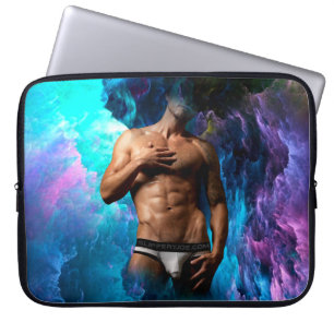 Capa Para Notebook O homem artístico de SlipperyJoe, de roupa íntim