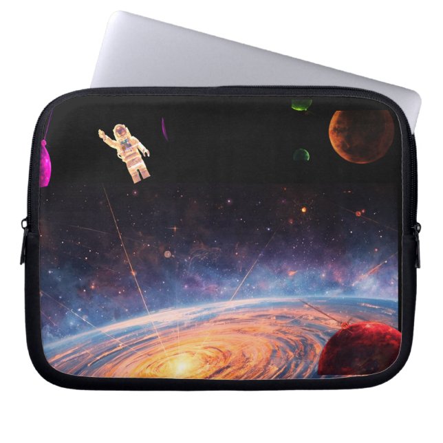Capa Para Notebook O Homem no Espaço, na Bolsa de Eletrônicos Própria (Frente)