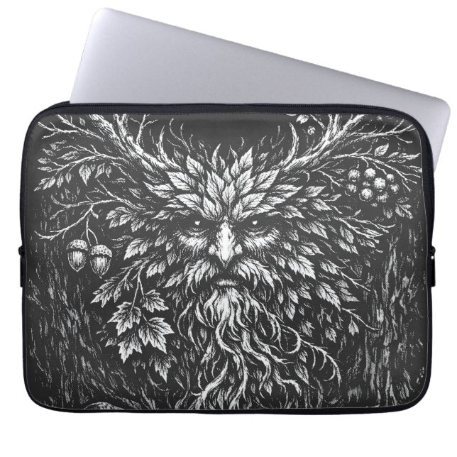 Capa Para Notebook O Homem Verde por BurnsInHell (Frente)