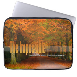 Capa Para Notebook "O impossível pode ser quebrado" Citação Inspiraci