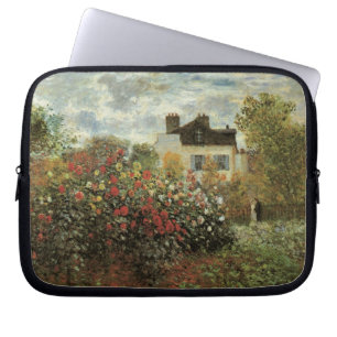 Capa Para Notebook O jardim de Monet em Argenteuil por Claude Monet