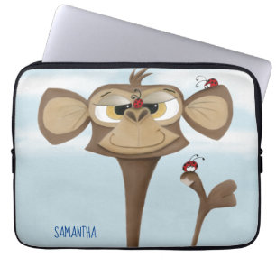 Capa Para Notebook O Macaco Adorável e Seus Amigos Damibuco