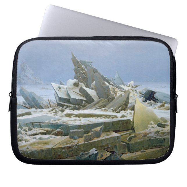 Capa Para Notebook O mar polar, 1824 (Frente)