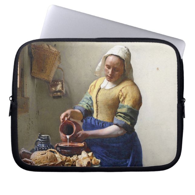 Capa Para Notebook O Milkmaid, c.1658-60 (óleo em canvas) (Frente)
