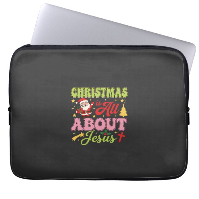 Capa Para Notebook O Natal é Tudo Sobre Jesus Retro (Frente)