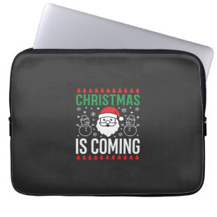 Capa Para Notebook O Natal Está Chegando Papai Noel Boneco de Neve