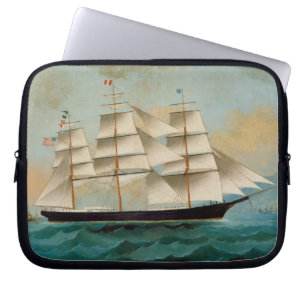 Capa Para Notebook O navio Fleetwing, baía de Hong Kong