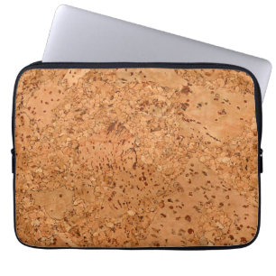 Capa Para Notebook O olhar da grão da madeira do Burl da cortiça da