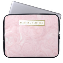 Capa Para Notebook O ouro cor-de-rosa do falso do ouro da ágata