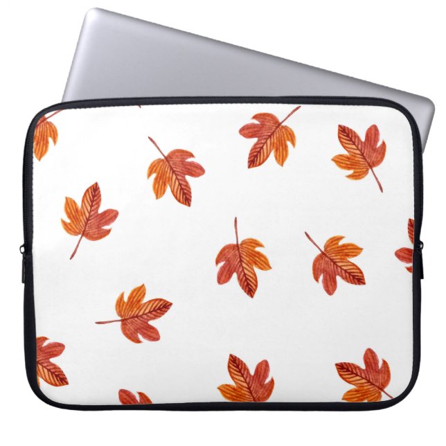 Capa Para Notebook O Outono Deixa A Maneira De Aquarela Desenhada (Frente)