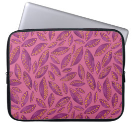 Capa Para Notebook O outono rosa/roxo deixa Bolsa de laptop