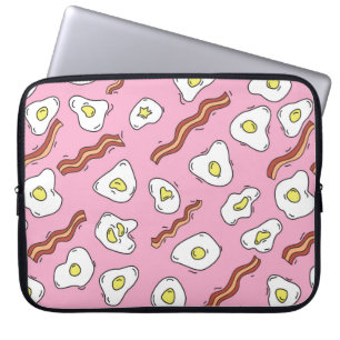 Capa Para Notebook O padrão do café da manhã sem costura com ovos