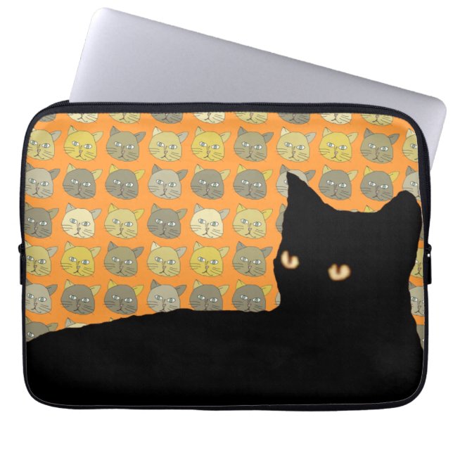 Capa Para Notebook o parvo negro (Frente)