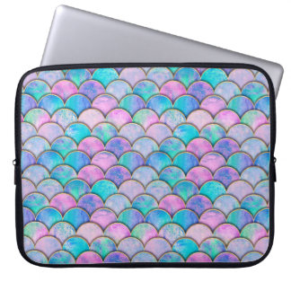 Capa Para Notebook O peixe-mermaid escalou o padrão sem costura japon