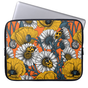 Capa Para Notebook O prado em amarelo e azul